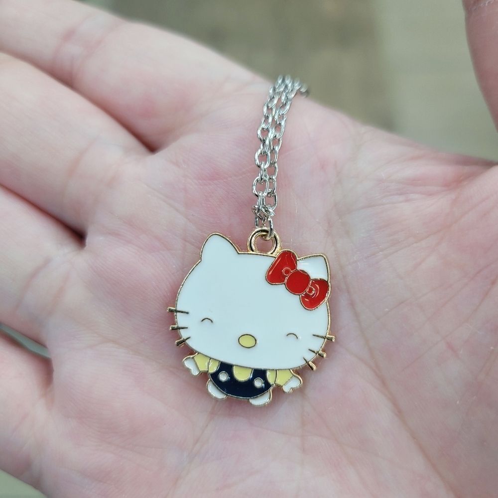 Brand New Hello Kitty Cute Silver Necklace